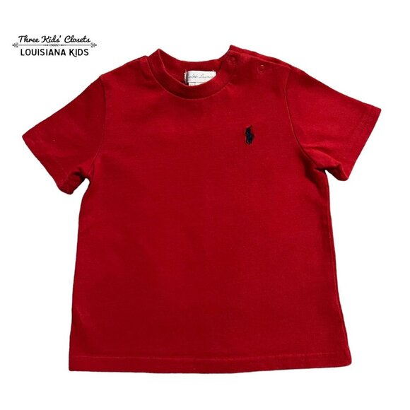 Ralph Lauren 9m Red Tee Shirt - Picture 1 of 4